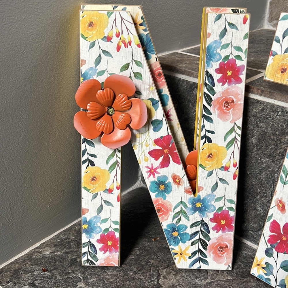 Decorative block letters! 6 left!. $5 each!! Brand new! - Picture 2 of 7